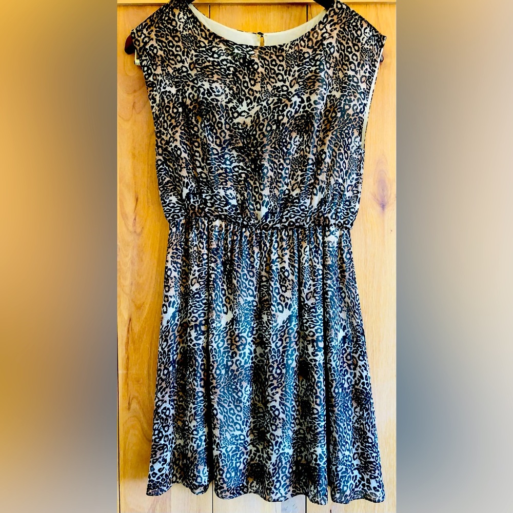 Alice + Olivia Silk Leopard Dress Size Small
